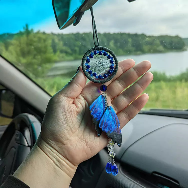 Malicosmile Car Dream Catcher For Rear View Mirror, Handmade Small