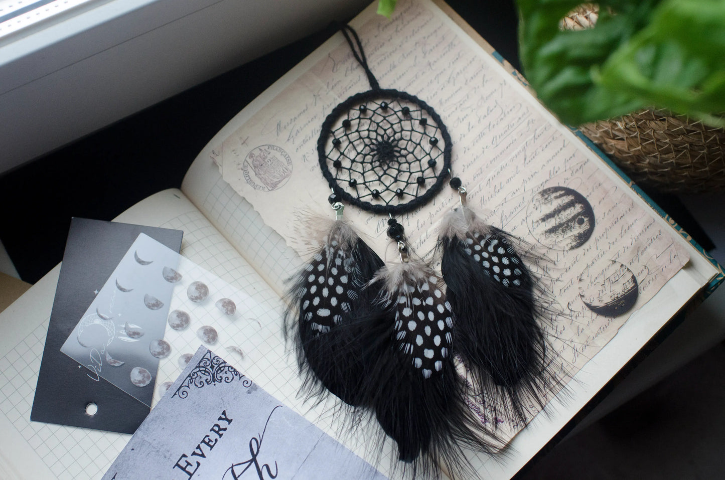 Handmade Dreamcatcher Car Rearview Mirror Charm, 5 Colours Available