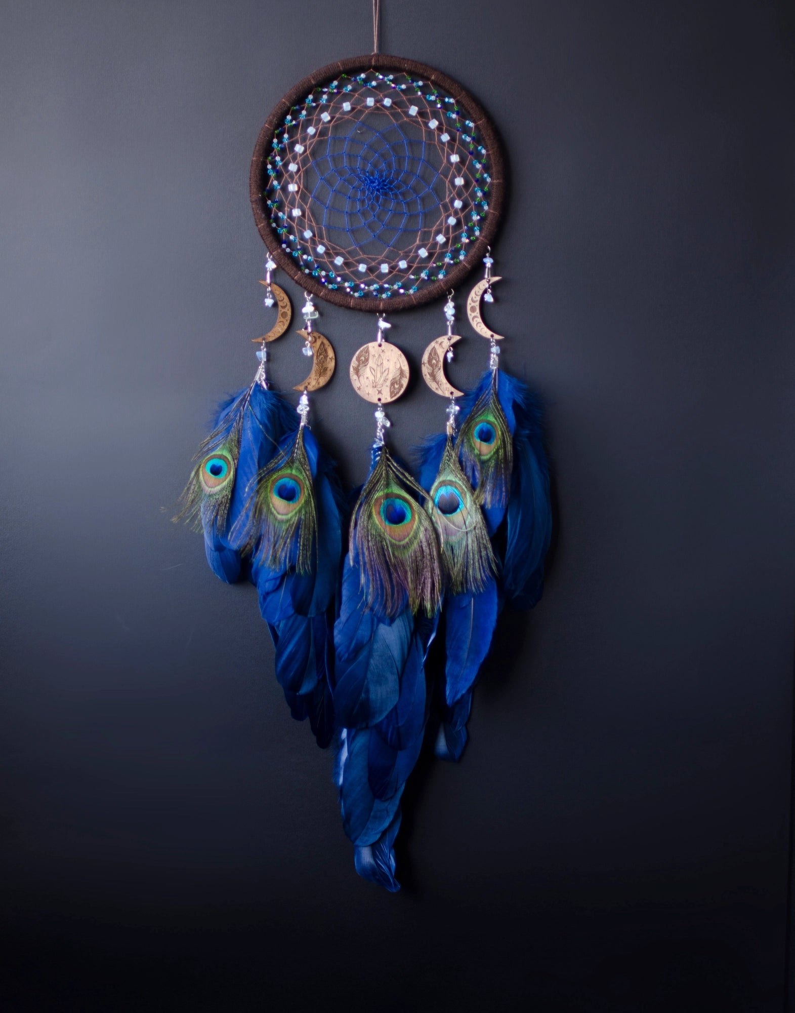 Handmade Peacock Dreamcatcher