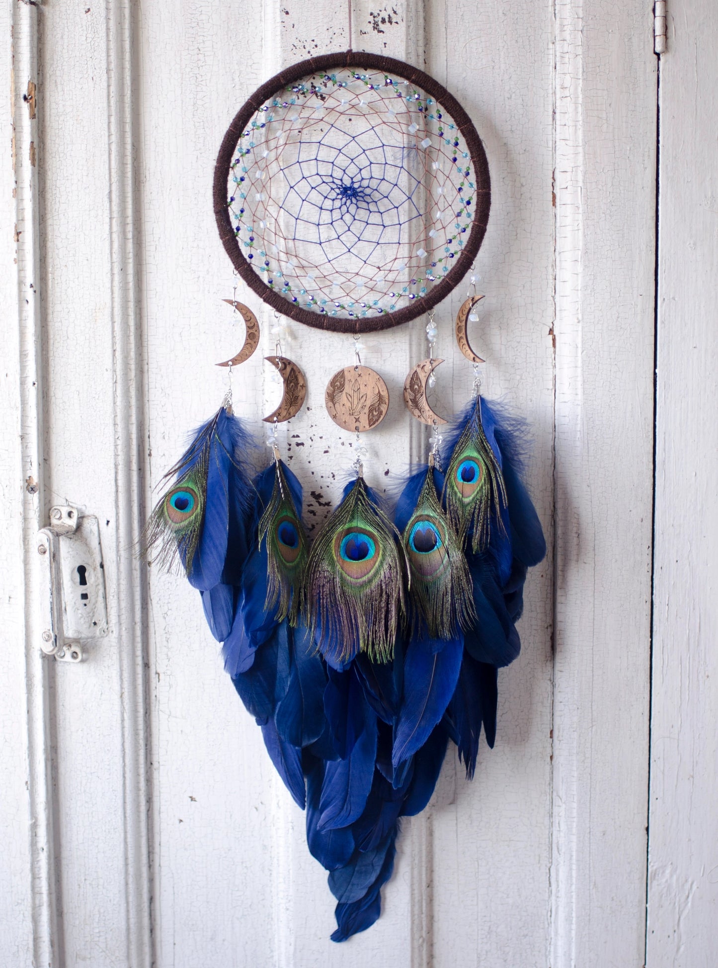 Handmade Peacock Dreamcatcher