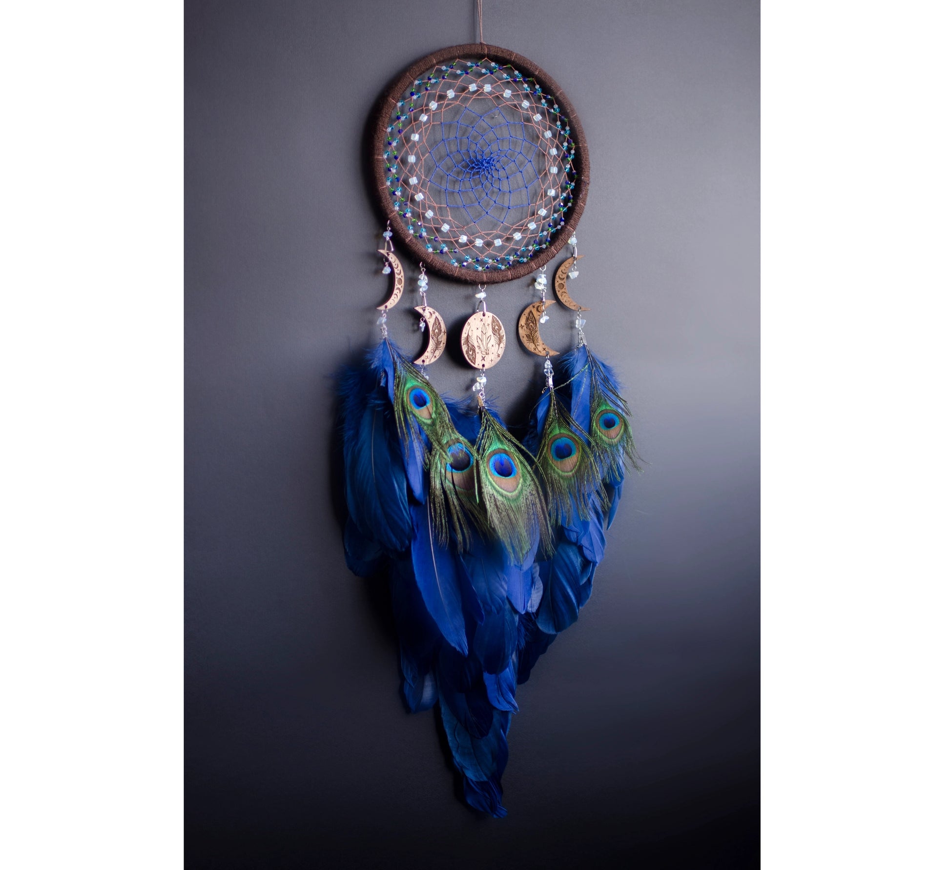 Handmade Peacock Dreamcatcher