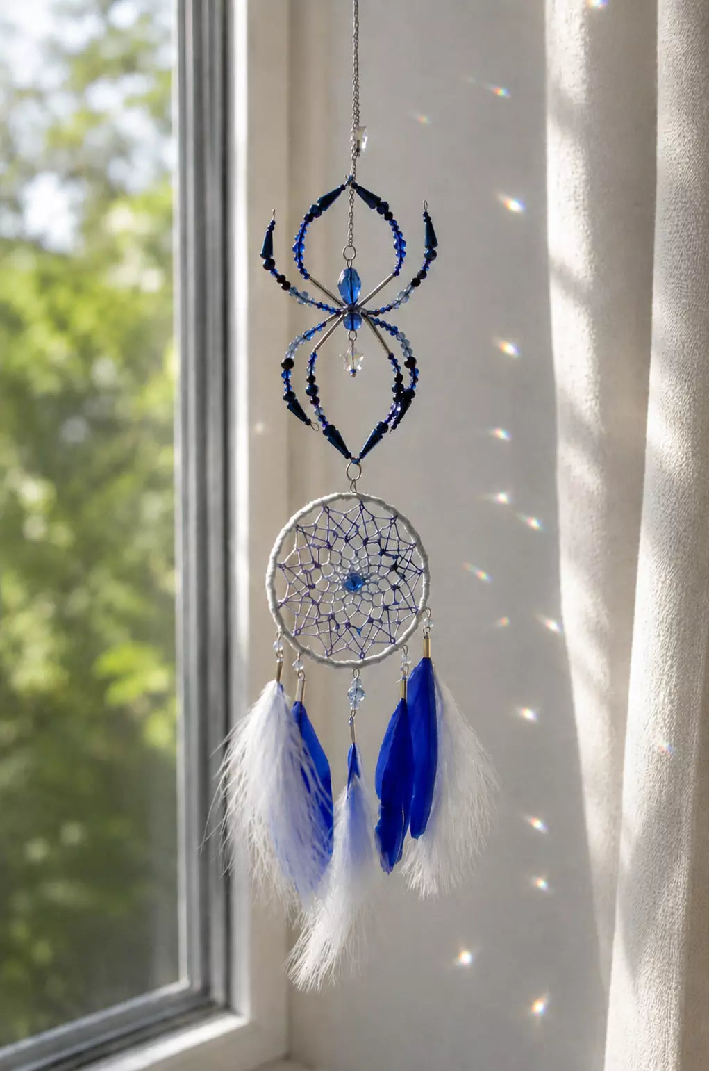 Crystal Spider Dreamcatcher Suncatcher