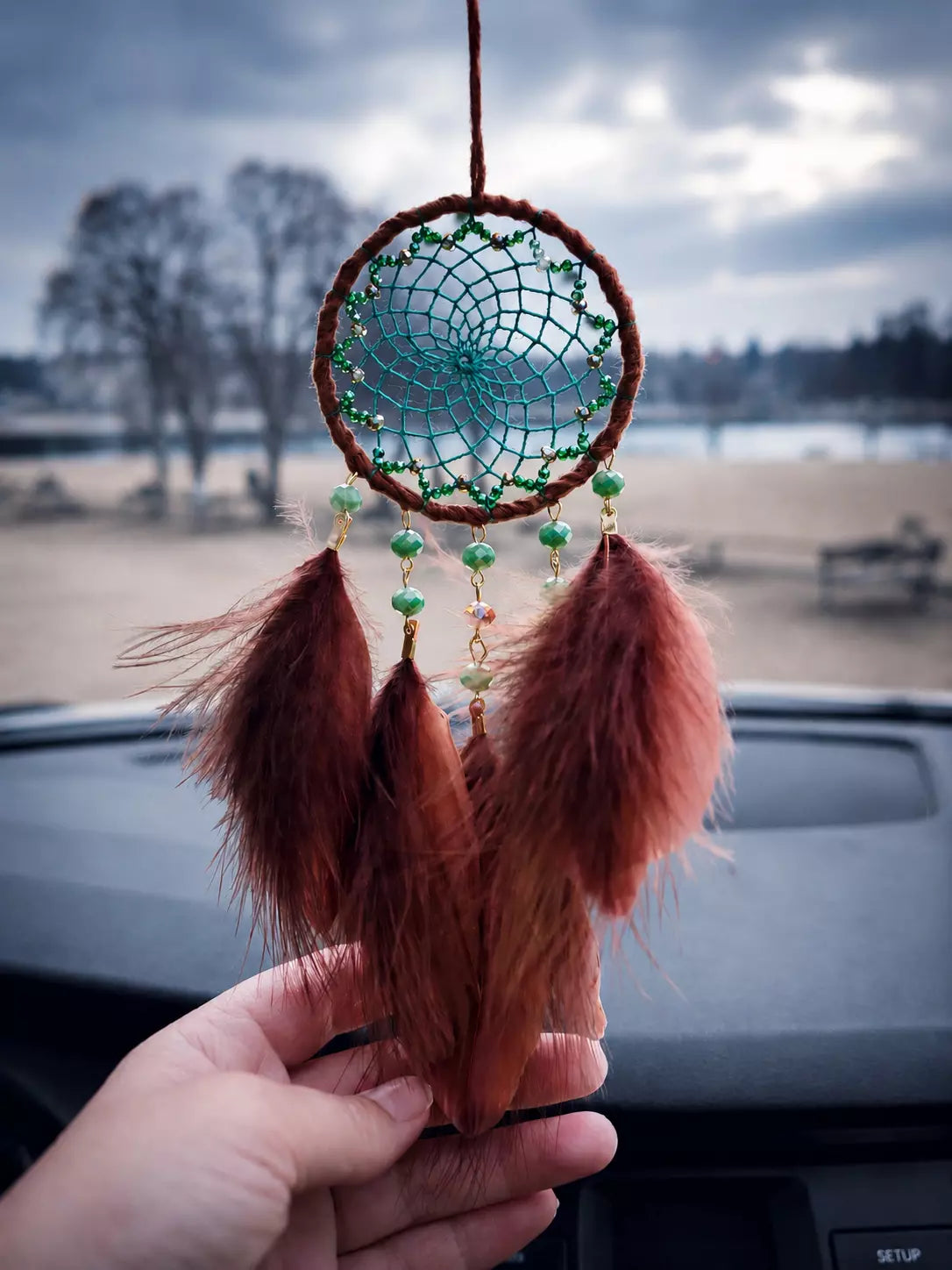 Rearview Mirror Dream Catcher Car Charm