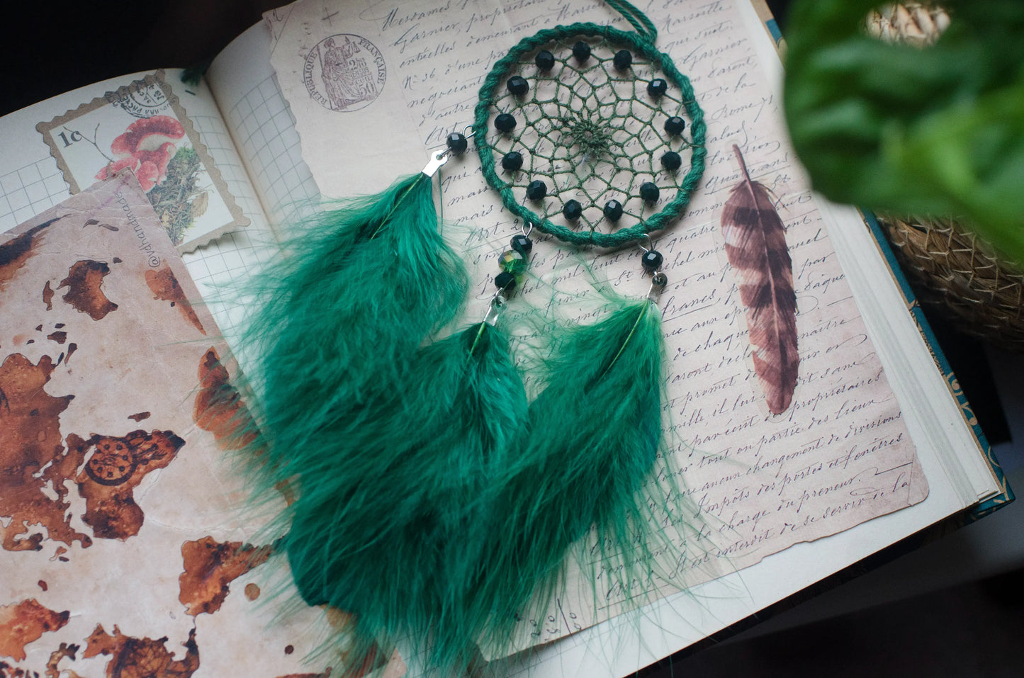 Handmade Dreamcatcher Car Rearview Mirror Charm, 5 Colours Available