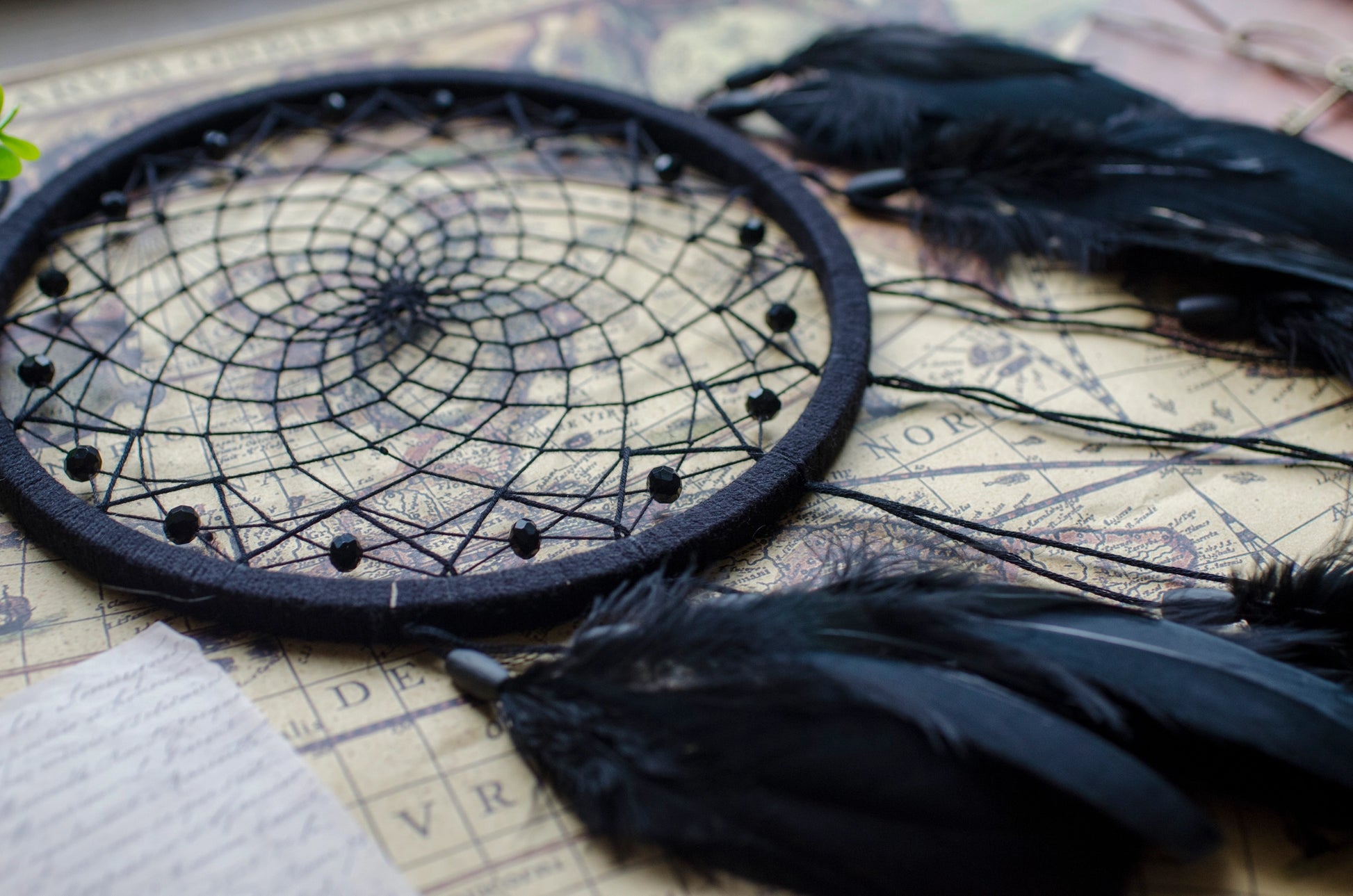 Handcrafted Black Dream Catcher