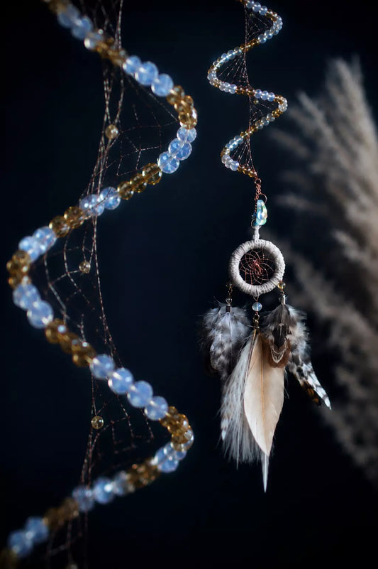 Twisted Celestial Dream Catcher Hanging Spiral Sun Catcher