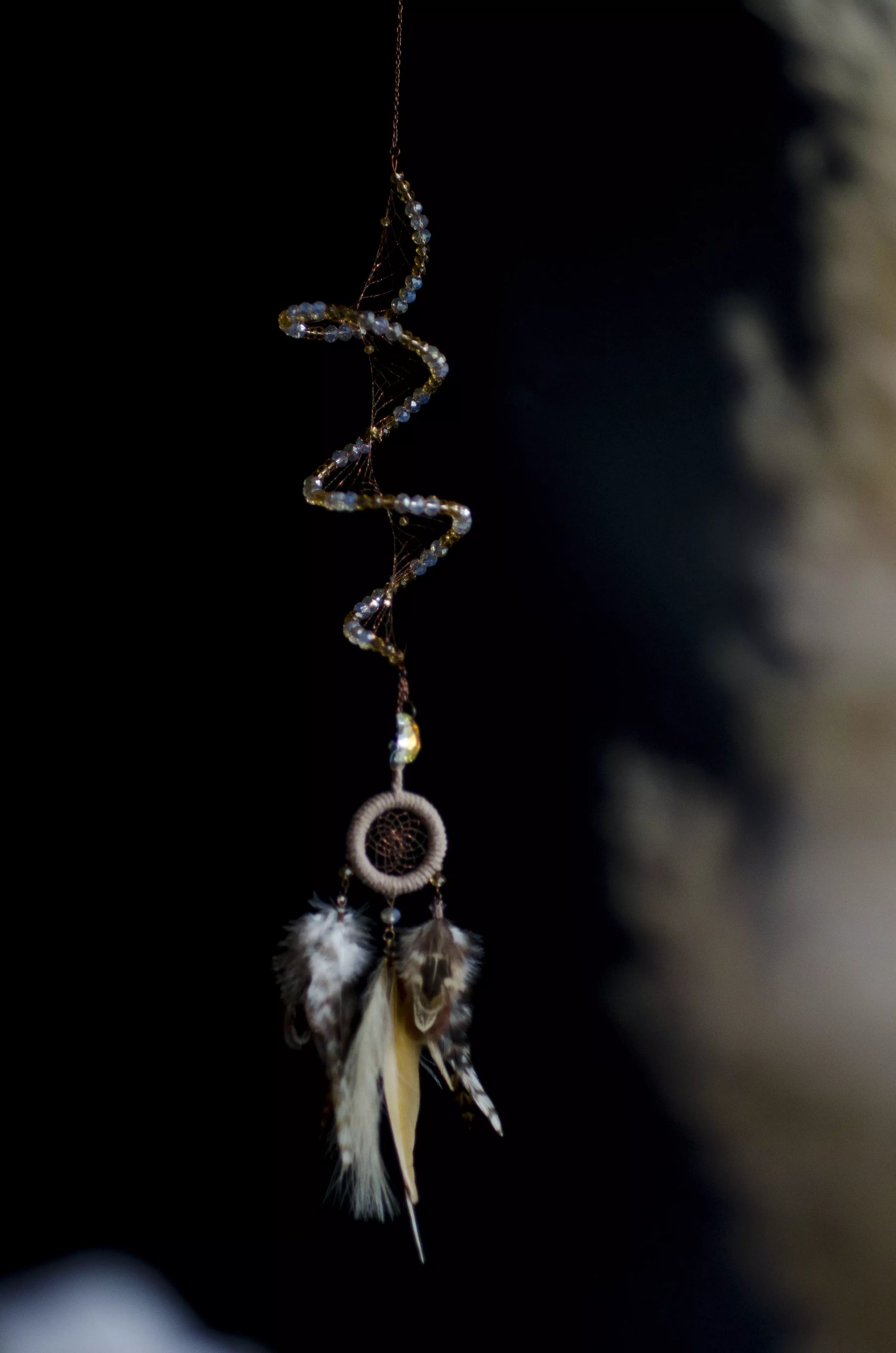 Twisted Celestial Dream Catcher Hanging Spiral Sun Catcher