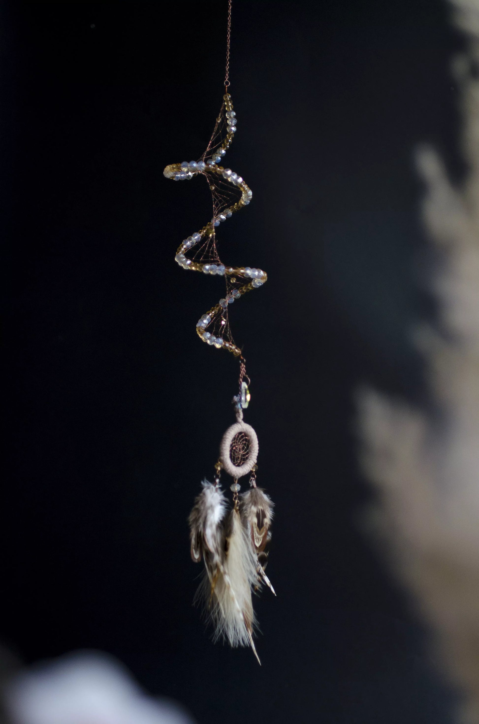 Twisted Celestial Dream Catcher Hanging Spiral Sun Catcher