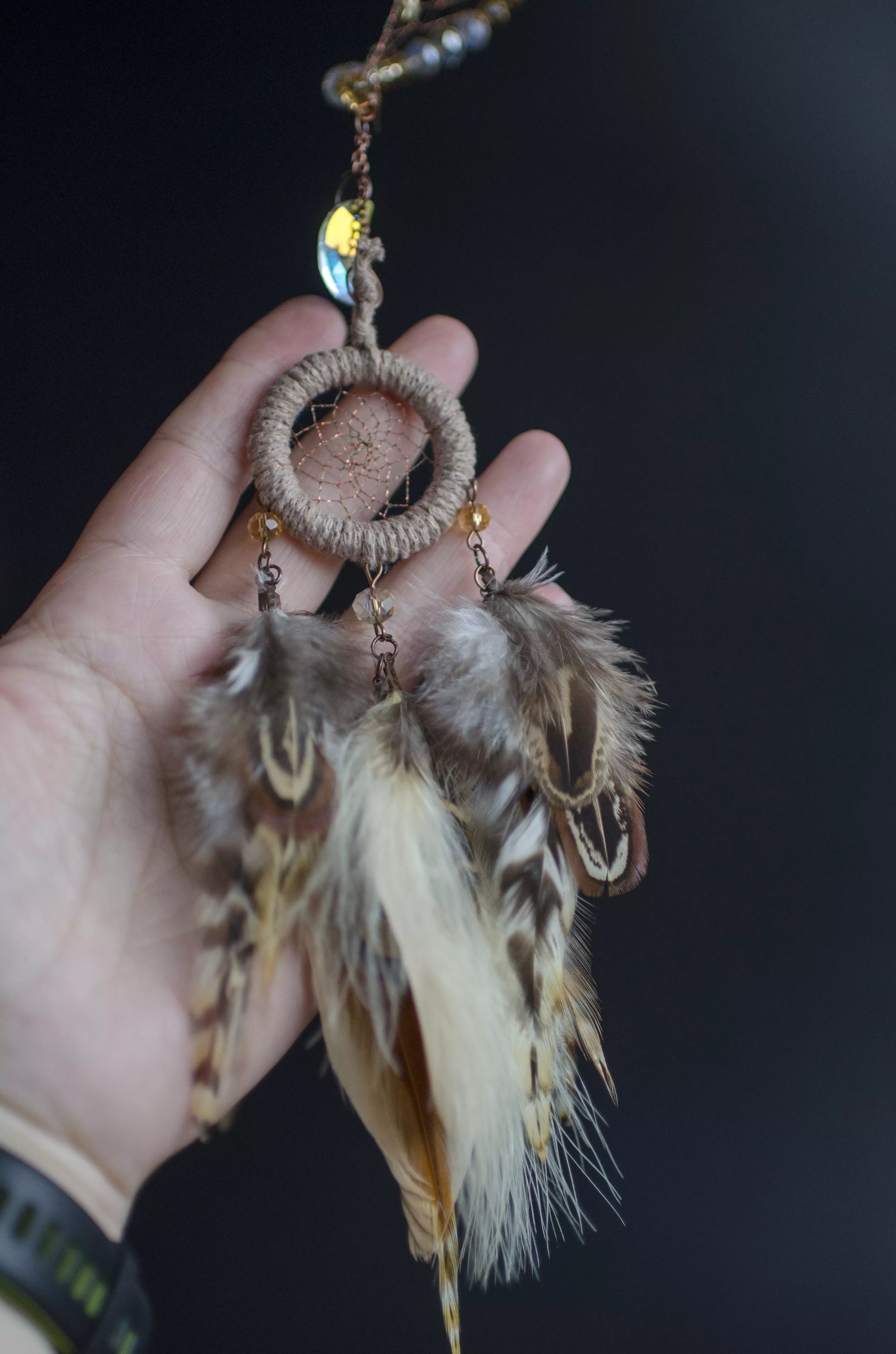 Twisted Celestial Dream Catcher Hanging Spiral Sun Catcher