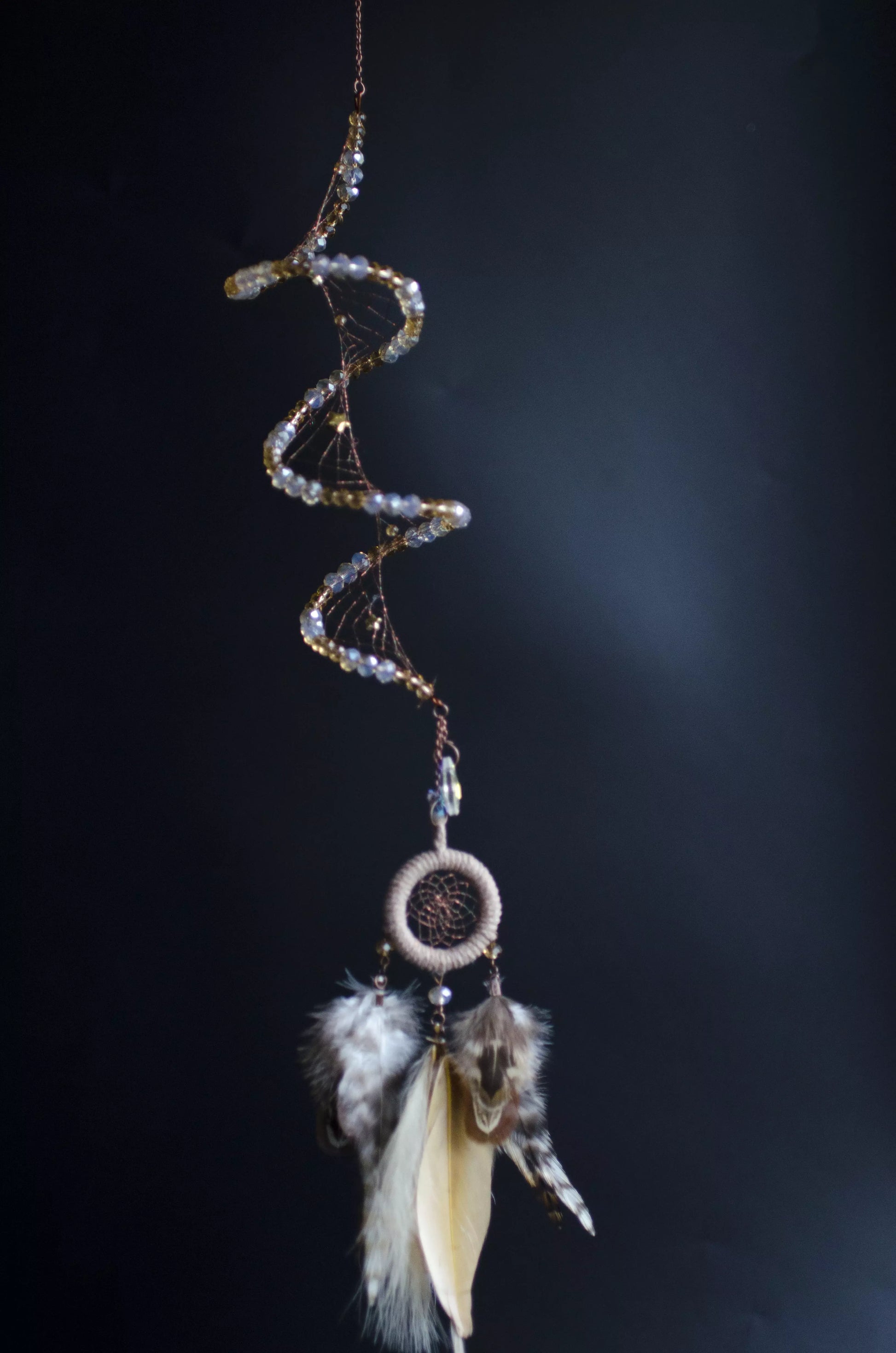 Twisted Celestial Dream Catcher Hanging Spiral Sun Catcher